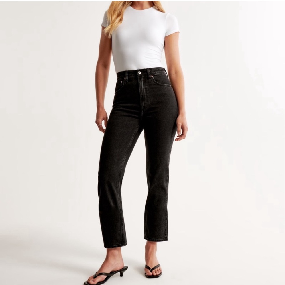 Ultra high rise - ankle straight jeans